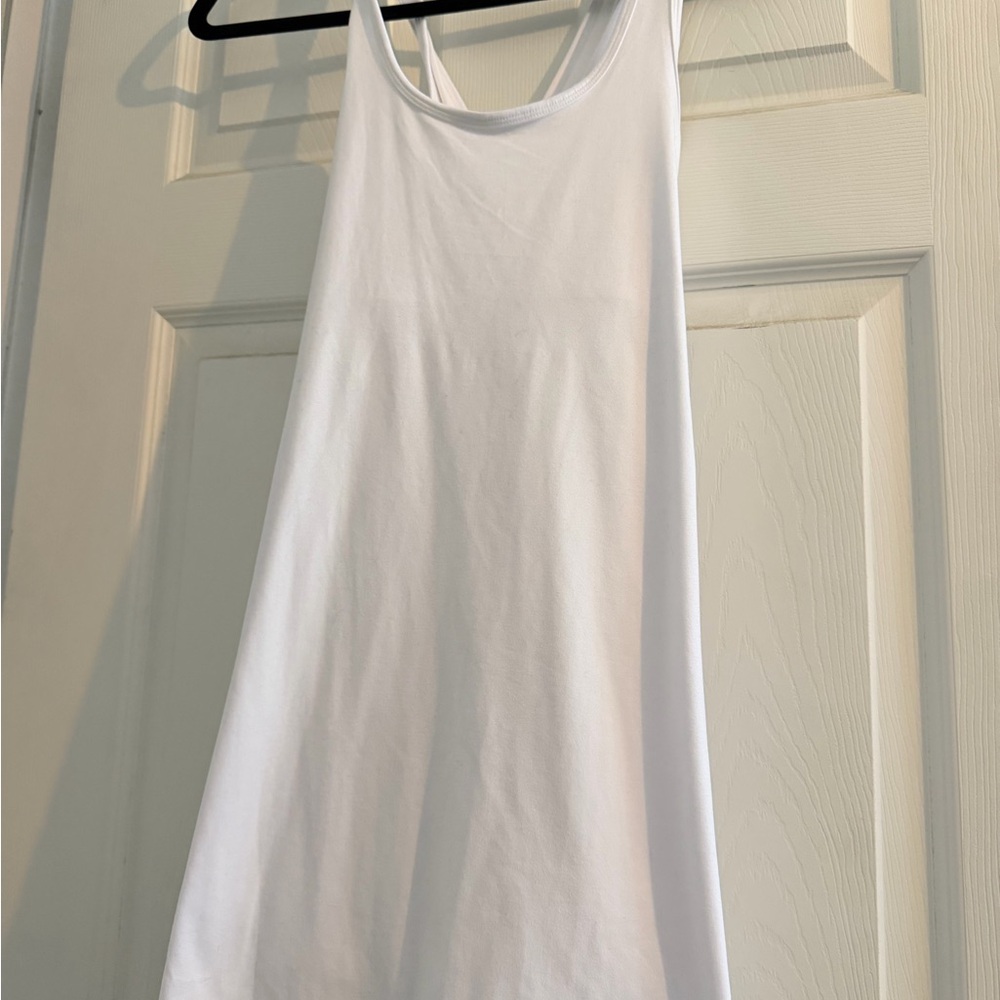 Gap White Sleeveless A-Line Tank Dress